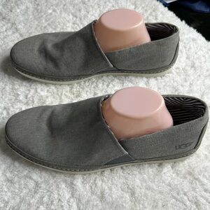 UGG Australia Reefton Men's Canvas Slip-on Shoes Metal Gray | Size13M